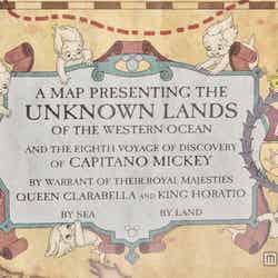 3種類の客室共通／ミッキー達の航海の軌跡が描かれた海図