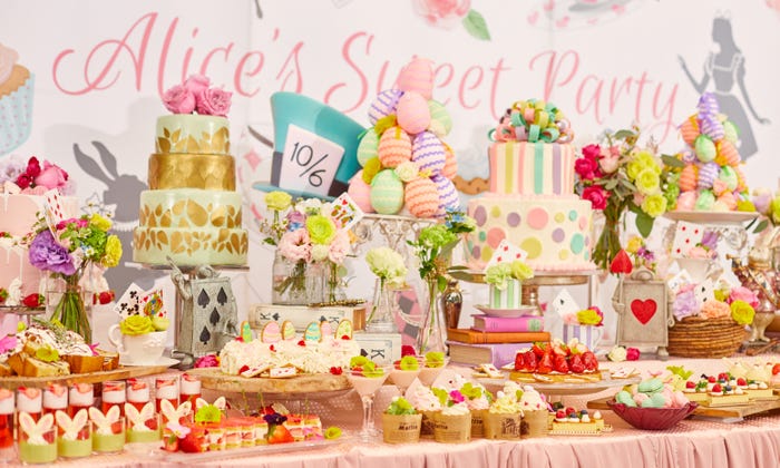 「アリスのフラワーティーパーティー」不思議の国×イースターの春色スイーツが食べ放題