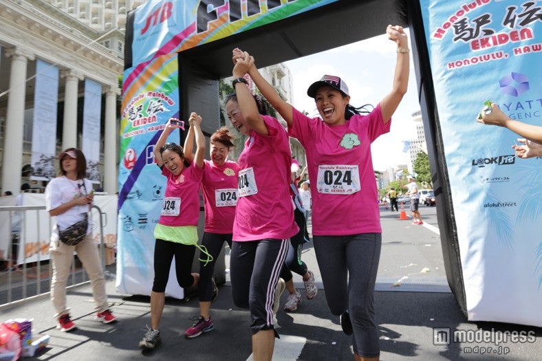 「ホノルル･レインボー駅伝 (EKIDEN) の様子