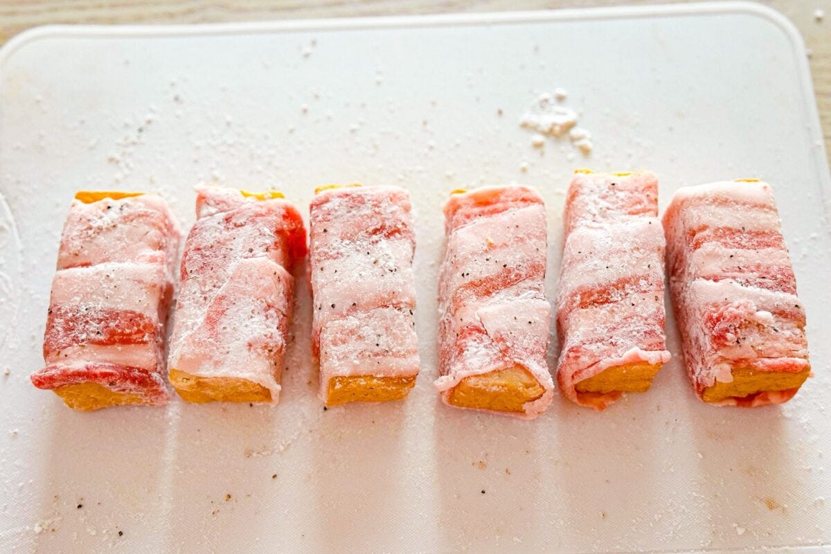 厚揚げの肉巻き