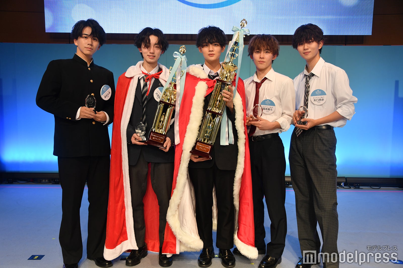 廣居永真くん、大枝晴大くん、船山恭兵くん、國本陽斗くん、矢口昂歩くん（C）モデルプレス