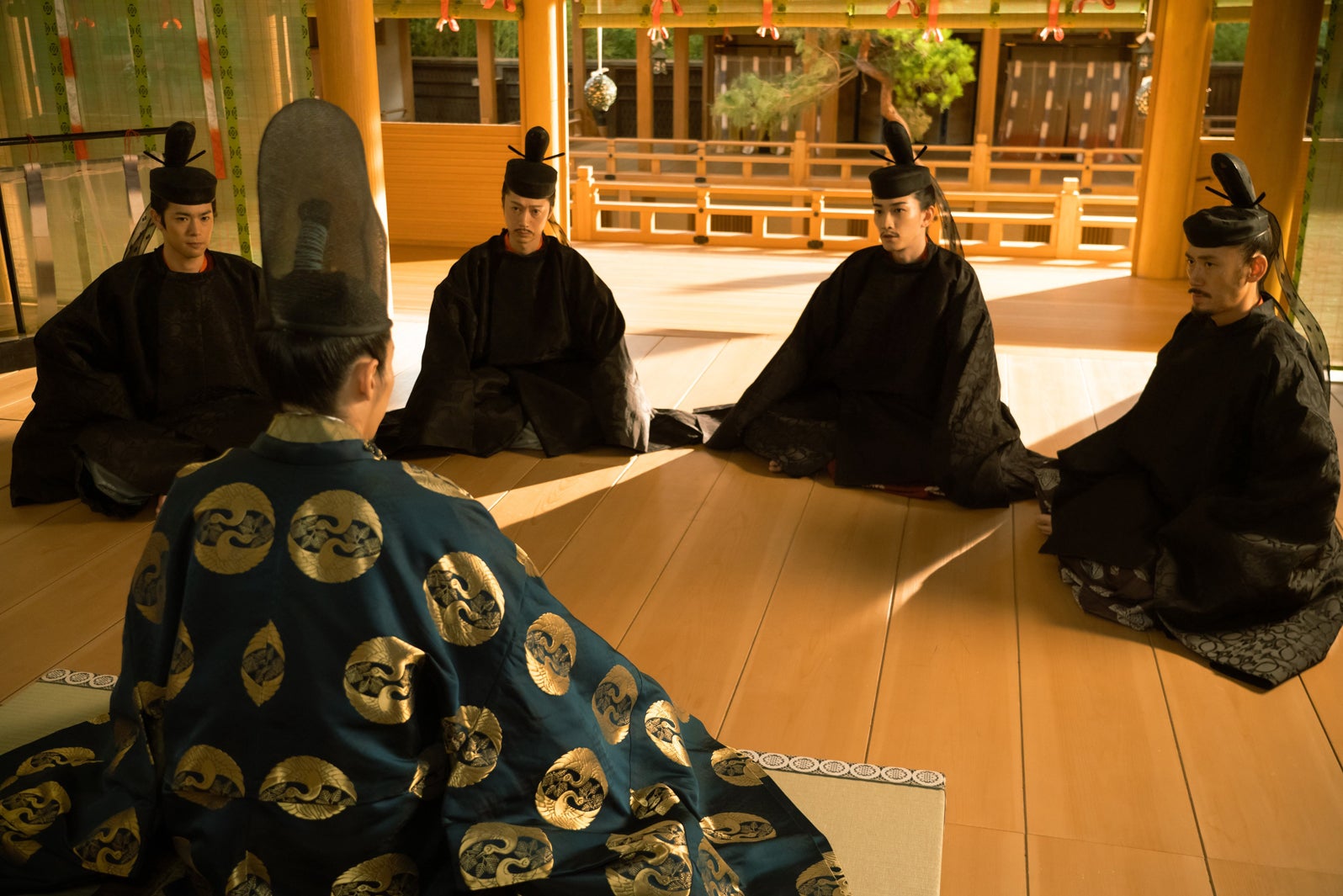 渡辺大知、金田哲、町田啓太、本田大輔「光る君へ」第40話（C）NHK