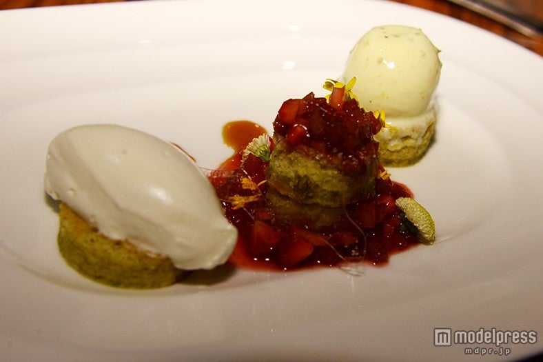 ディナーでのデザート