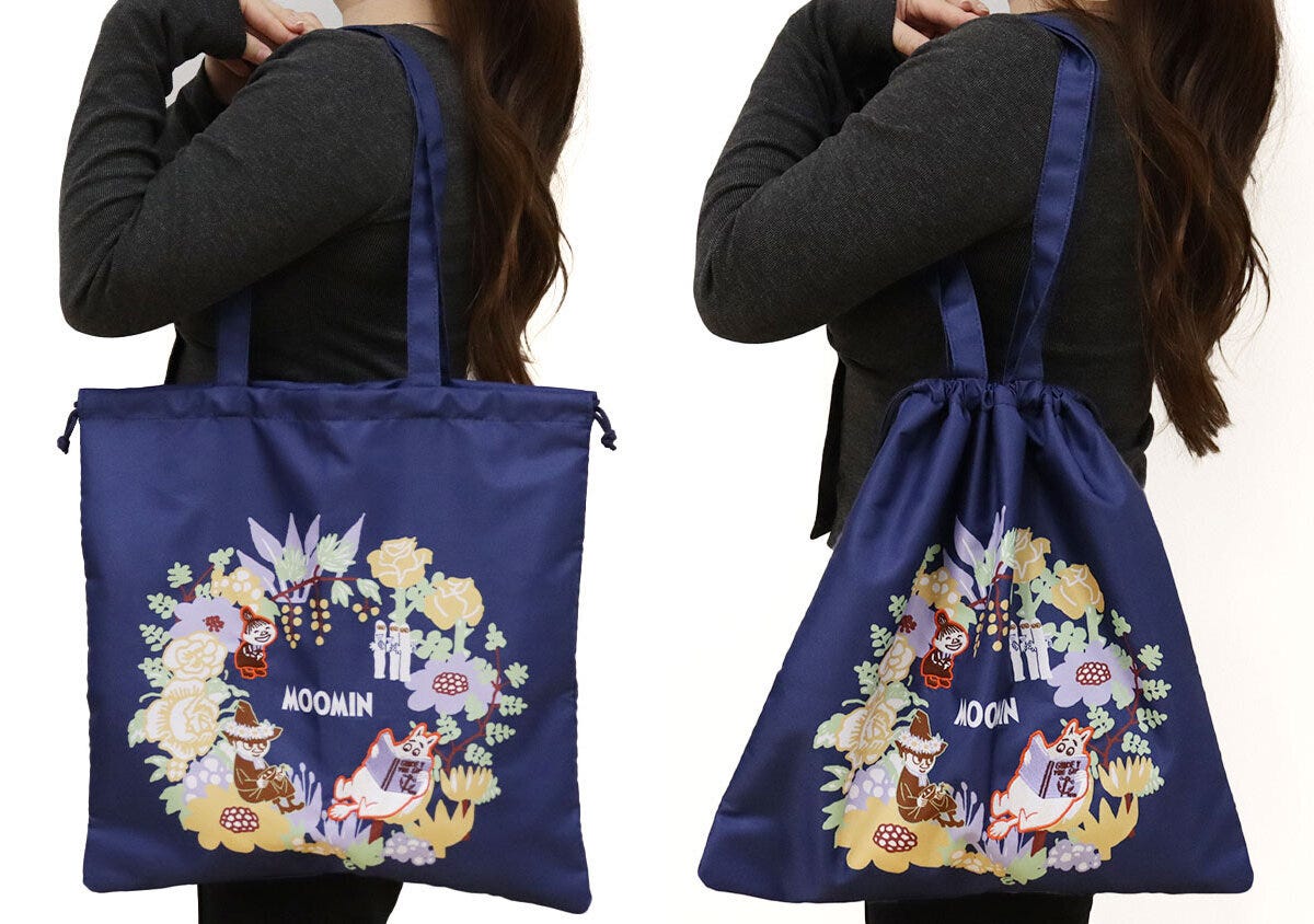 2way 大人のおしゃれ手帖ムーミン巾着トート2way