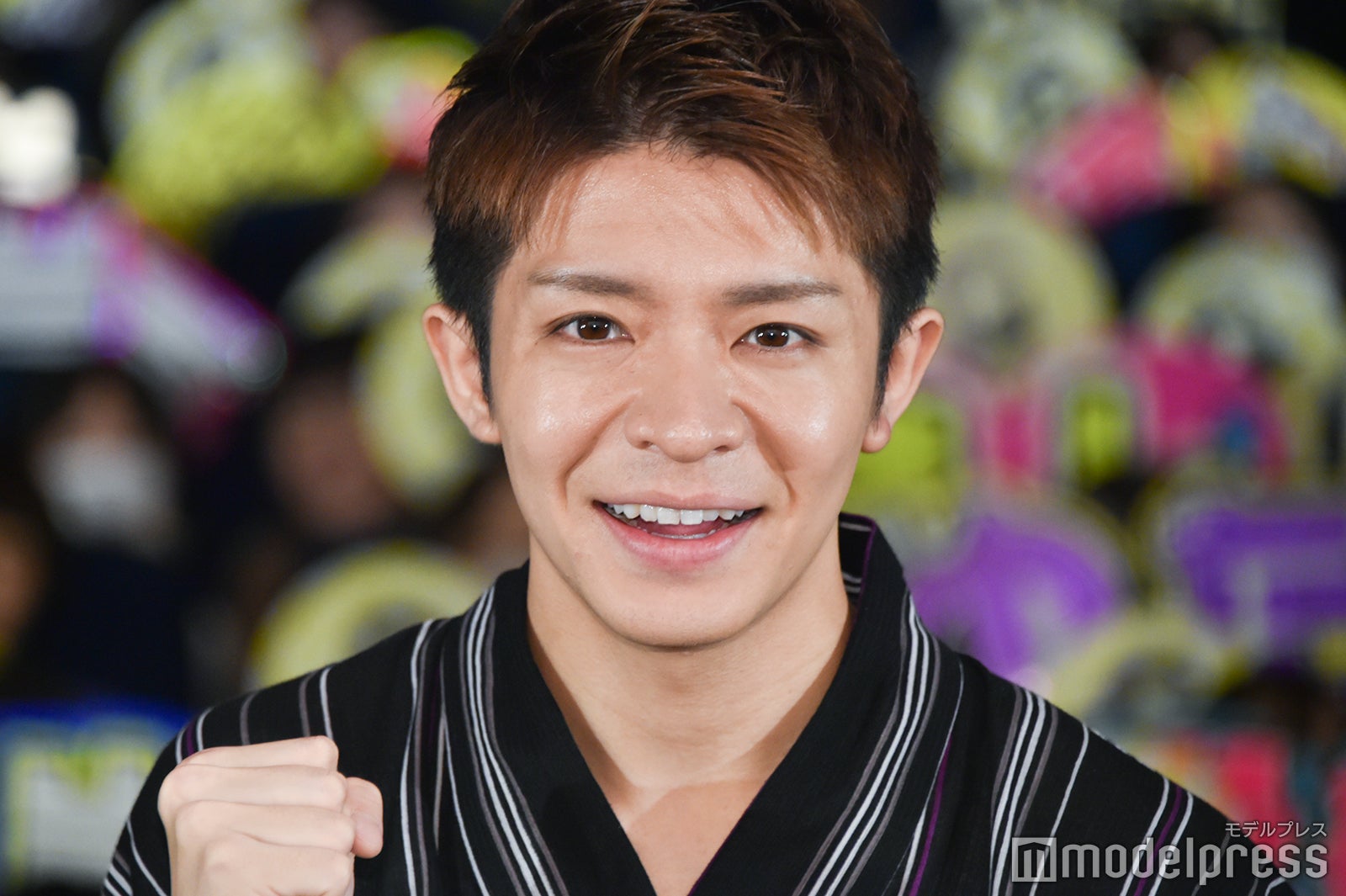 映画「Gメン」大ヒット御礼舞台挨拶に浴衣姿で登場した岸優太（C）モデルプレス