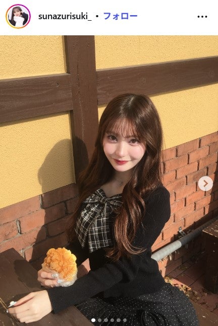 仮面高校生の妹で話題・すなずりかりん、美肩全開オフショルトップス姿に絶賛の声「ビジュ完璧」「天使降臨」