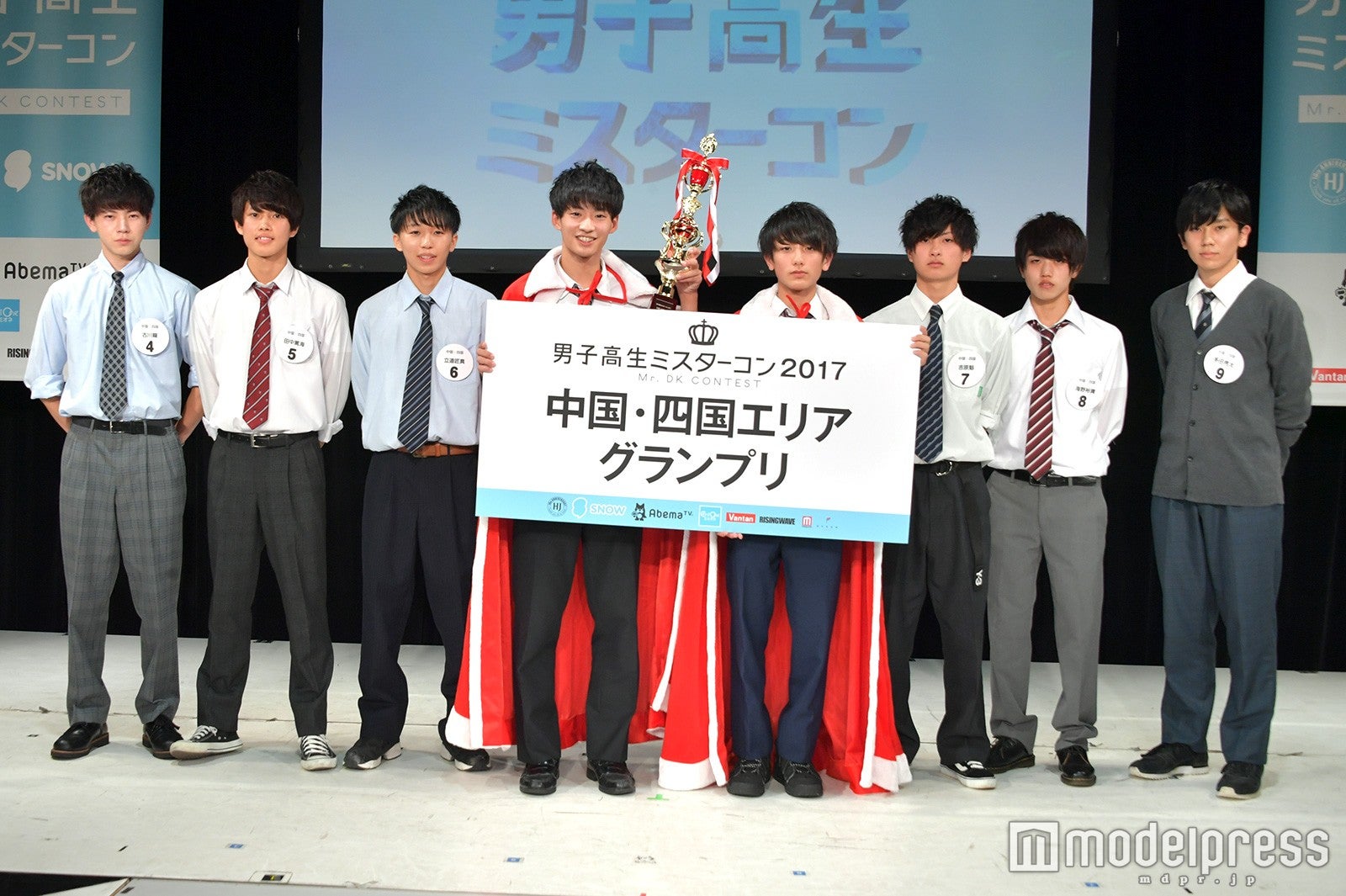 「男子高生ミスターコン2017」中国・四国地方ファイナリスト（C）モデルプレス