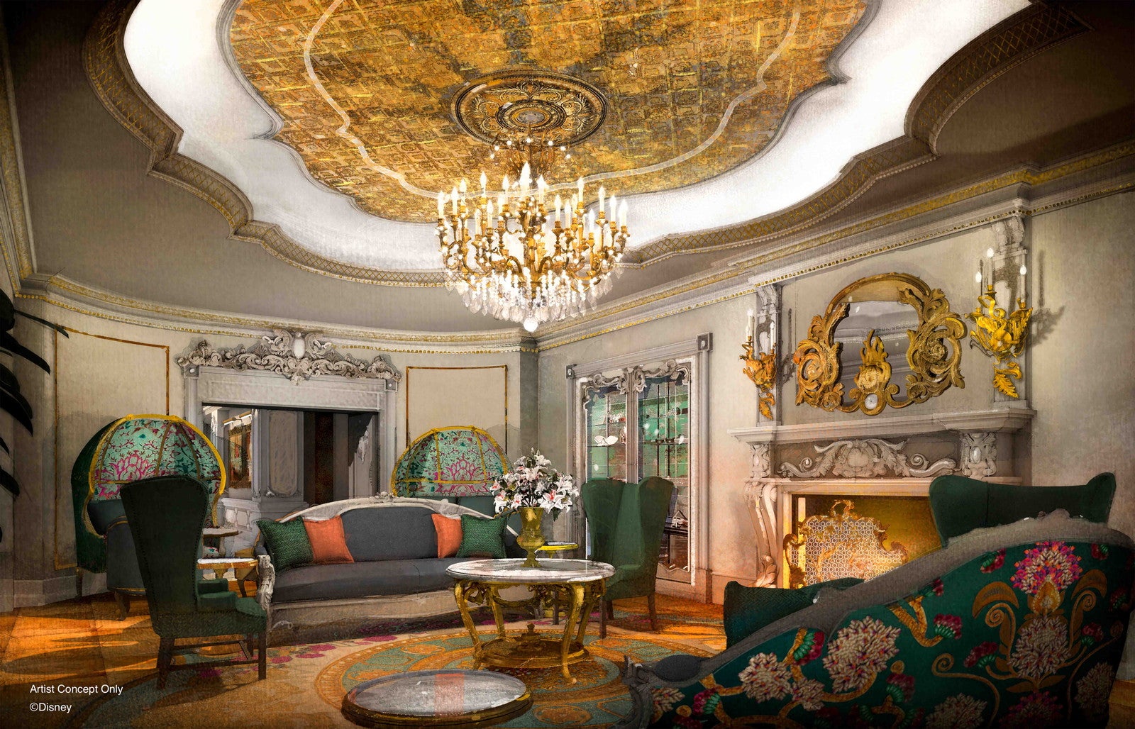 グランドシャトーの客室（C）Disney