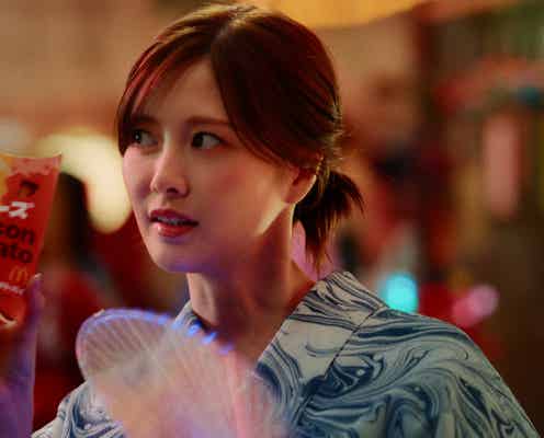 白石麻衣、マクドナルドCM初出演で“粋なアネゴ肌店主”熱演 アレンジ効かせた盆踊りも披露