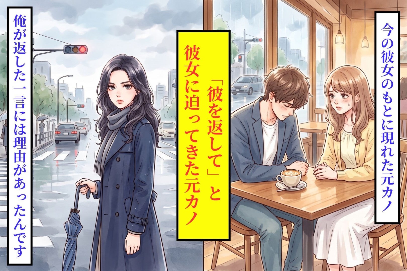 元カノが彼女に「彼を返して」と言ったとき、俺が隣の彼女を理由にしなかった理由
