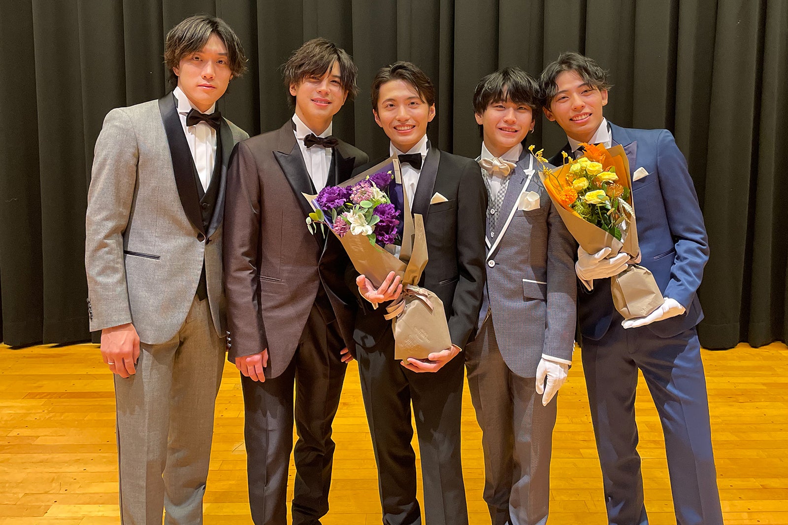 （左から）市川隼さん、今時大さん、岡田健杜さん、當間創汰さん、青戸直之さん／「ミスター立教コンテスト2022」ファイナリスト（C）モデルプレス