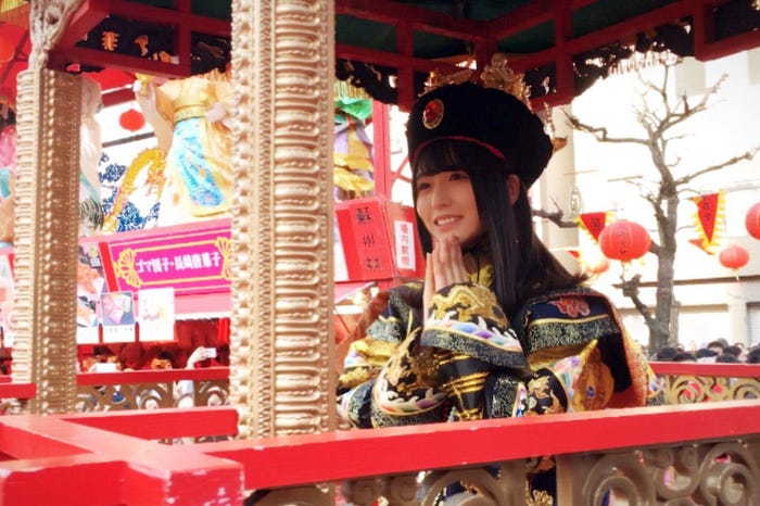 皇帝パレードに出演した長濱ねる(提供写真)