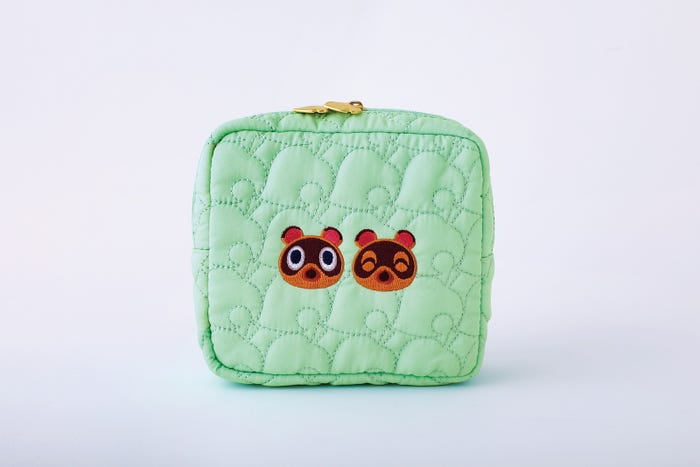 あつまれ どうぶつの森 持ち歩きに便利な葉っぱ柄キルティングデイリーポーチBOOK(税込3,289円)(C)Nintendo