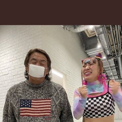 「お友達みたい」フワちゃん&長州力の2ショットが可愛いと話題に