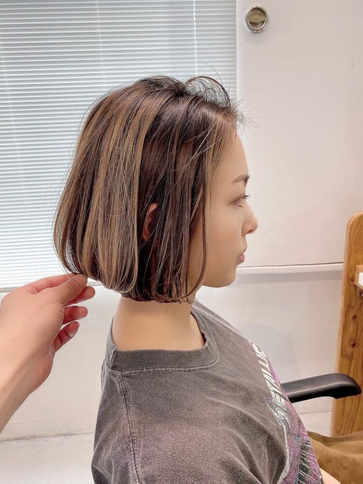 切りっぱなしボブ ストレートでお洒落を作る 前髪あり なし別の髪型まとめ モデルプレス