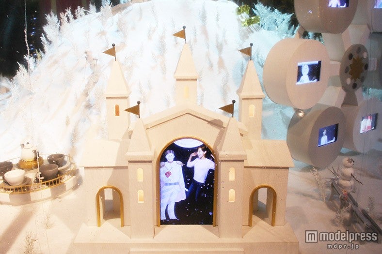 撮影した動画はドームの中に投影される