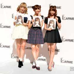 (左から)AMO、菅野結以、永尾まりや