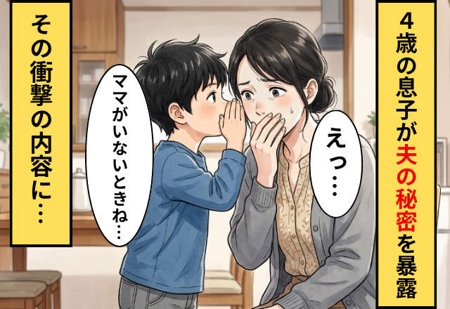 「ママがいないとき…」4歳息子が【夫の秘密】を暴露！？その結果⇒義父「父親を名乗るな！！」