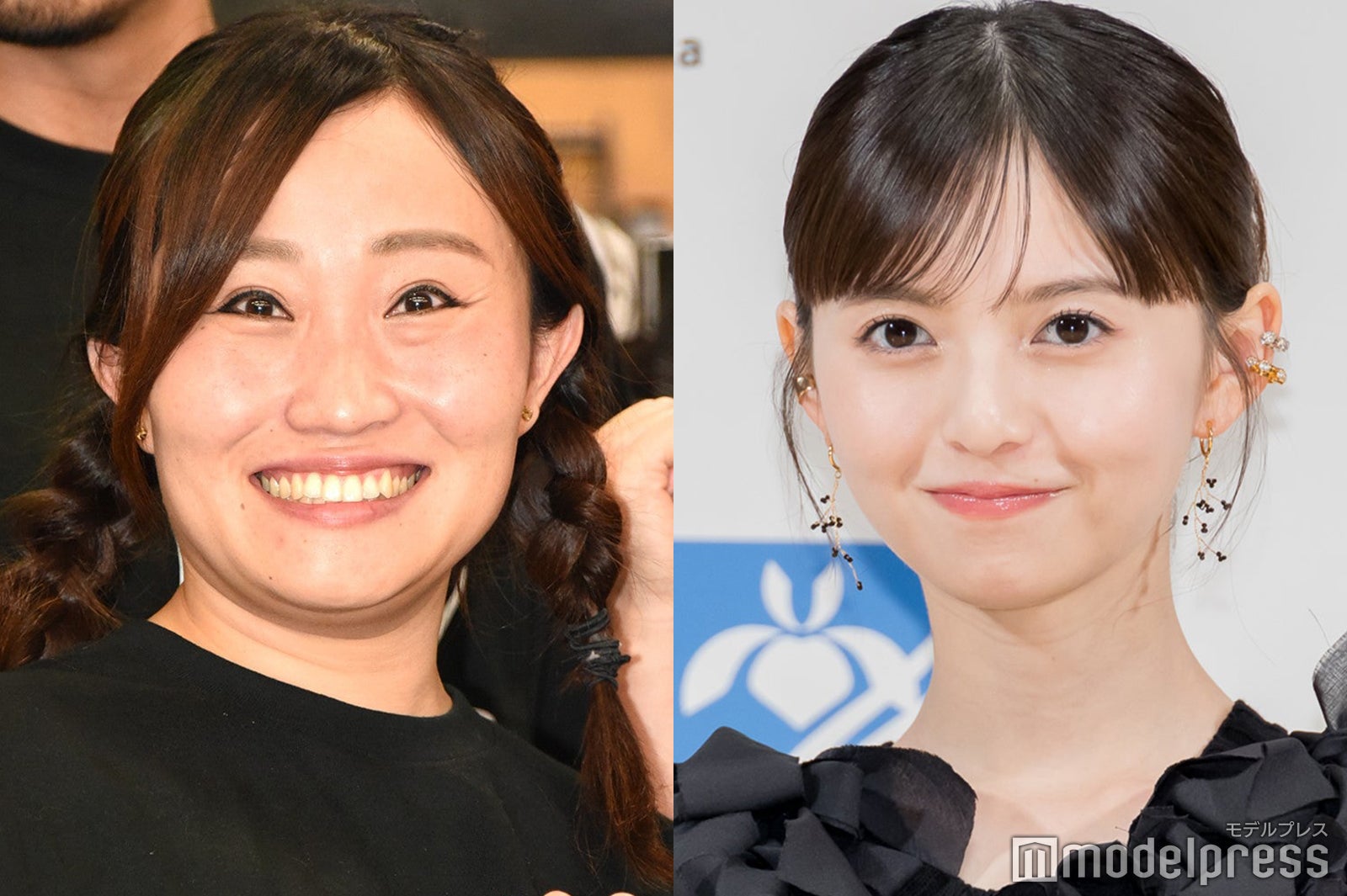 キンタロー。“小顔ものまね”で齋藤飛鳥と2ショット「顔面3分の2を削りメイク」