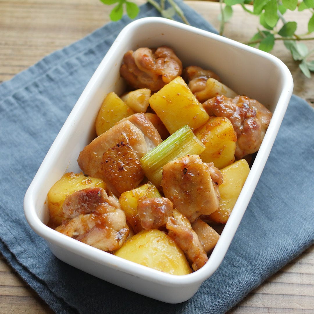 【作り置き】鶏とじゃがいものスパイシー照り焼き