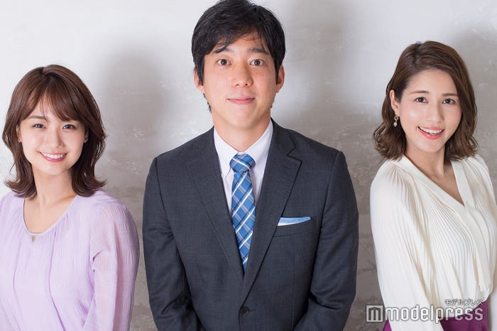 井上清華アナウンサー、立本信吾アナウンサー、永島優美アナウンサー (C)モデルプレス