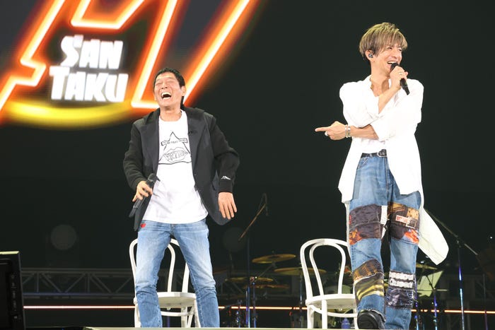 明石家さんま、木村拓哉(C)フジテレビ