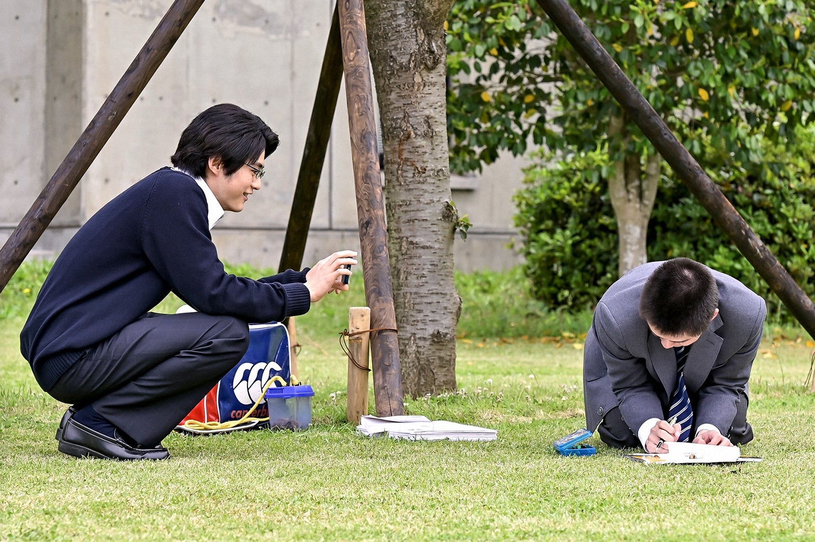 鈴鹿央士、細田佳央太「ドラゴン桜」第5話より（C）TBS