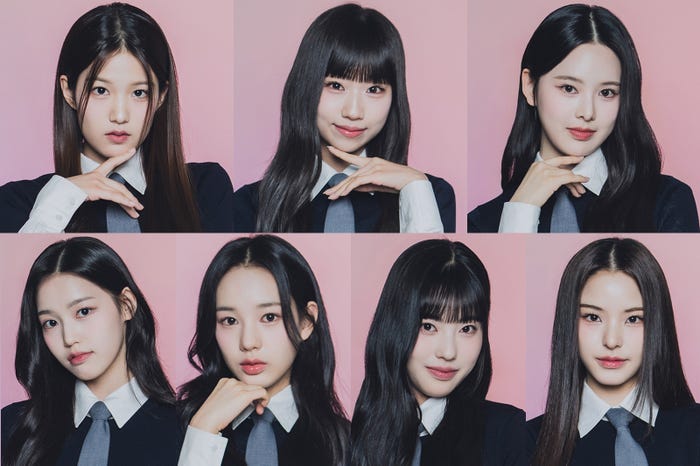 iznaメンバー(上段左から)ユン・ジユン、チェ・ジョンウン、バン・ジミン(下段左から)チョン・セビ、ユ・サラン、ココ、マイ(C)CJ ENM Co., Ltd, All Rights Reserved