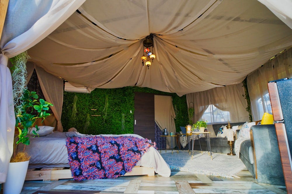 愛知にグランピング「ウッドデザインパークいちのみや-紡-」手ぶらBBQ場やカフェも併設