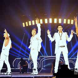 京セラドームにて日本公演ラストを飾ったBIGBANG（左から）V．I、SOL、G‐DRAGON、T．O．P、D‐LITE