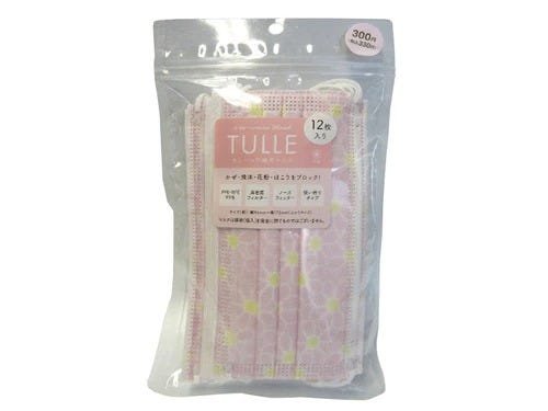 Tulle-Non-Woven-Mask-Set-of-12Floral-Pattern