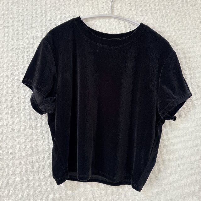 GU シアーベロアT BLACK GU シアーベロアT BLACK