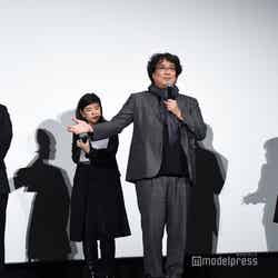 （左から）吉沢亮、ポン・ジュノ監督、ソン・ガンホ （C）モデルプレス