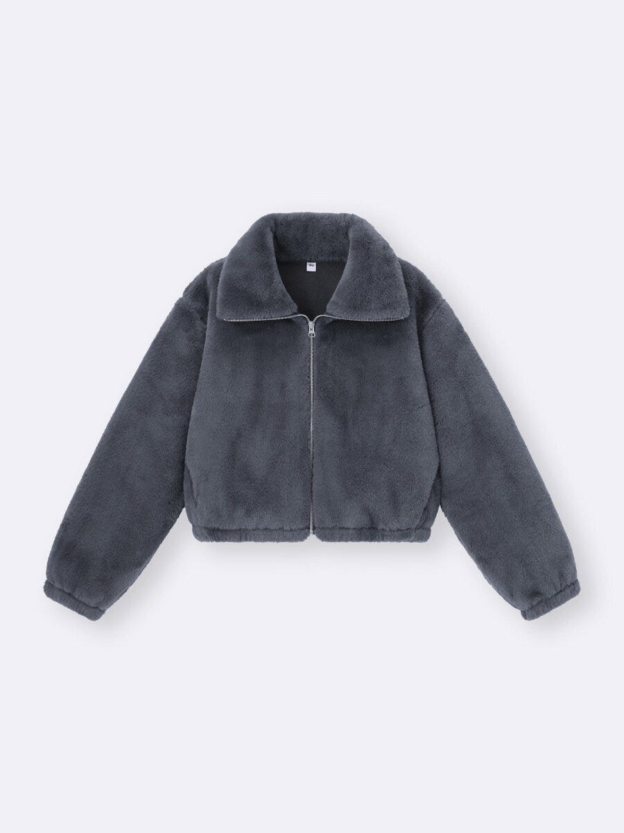 フラッフィーブルゾン 2026gu羽織り値下げフラッフィーブルゾン