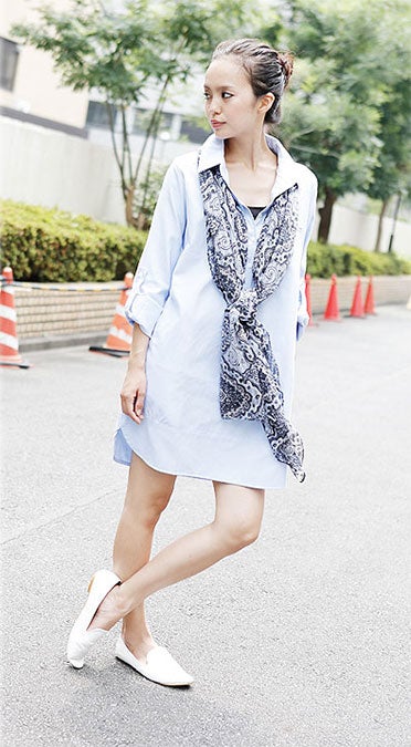 着回し力抜群 大人の品格溢れる シャツワンピ モデルプレス