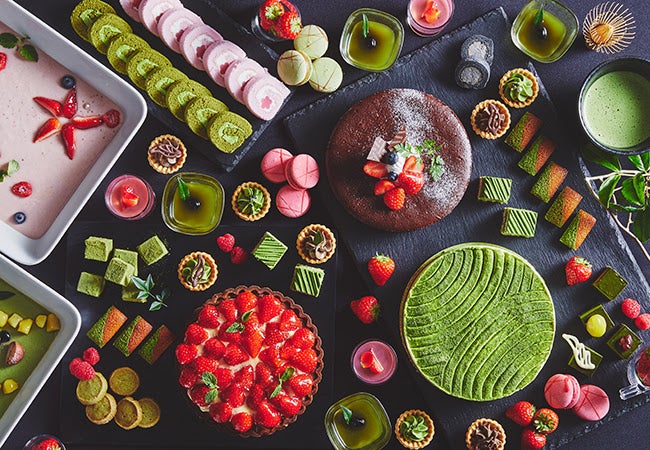 京都「新・都ホテル」のホリデースイーツブッフェ いちご×お抹茶／画像提供：都ホテルズ＆リゾーツ