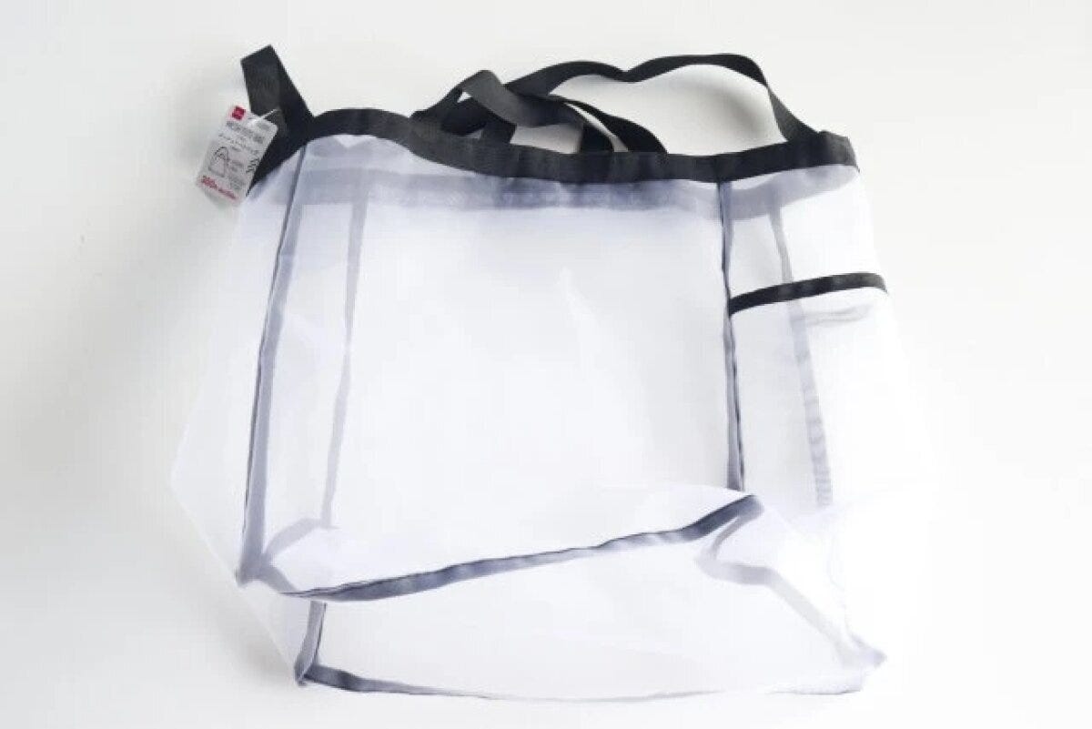 ダイソー2WAYメッシュトートバッグ全体像 ダイソー2WAYメッシュトートバッグ全体像