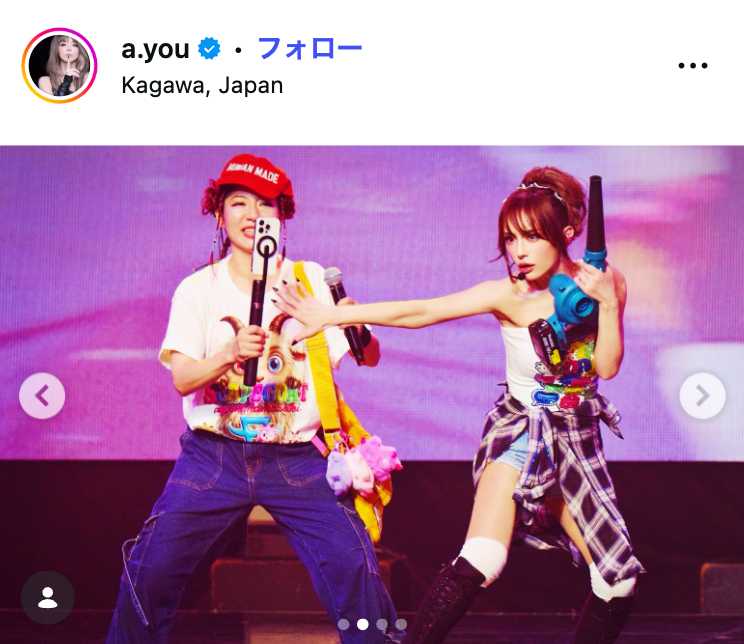 浜崎あゆみ Instagramより