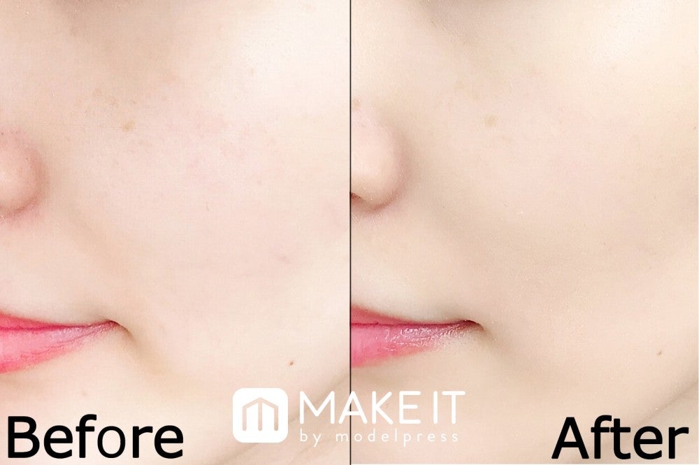 MiMC／ミネラルリキッドリーファンデーション／101 アイボリー 使用 (C)メイクイット