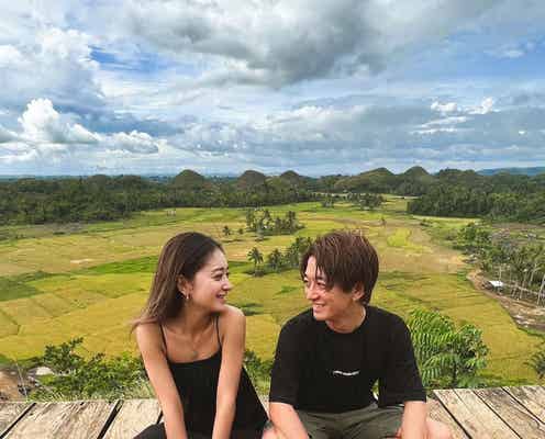 みちょぱ、夫・大倉士門とセブ島旅行で密着ショット「お似合い」「2人とも手が綺麗」と反響続々