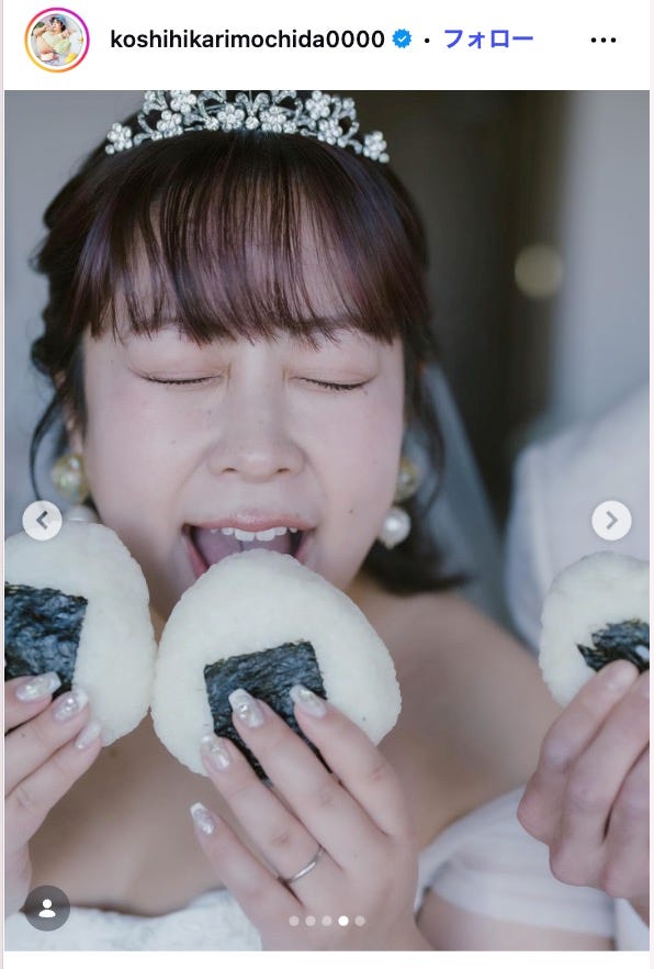 餅田コシヒカリInstagramより