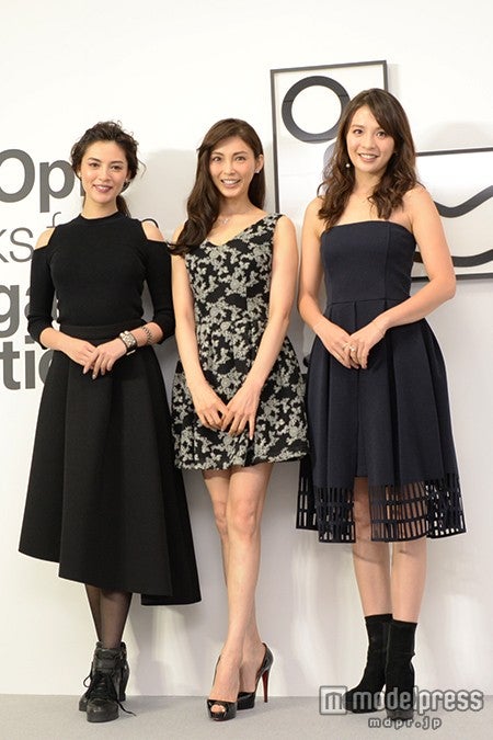 （左から）渡辺知夏子、押切もえ、舞川あいく