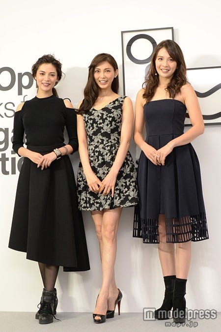 (左から)渡辺知夏子、押切もえ、舞川あいく