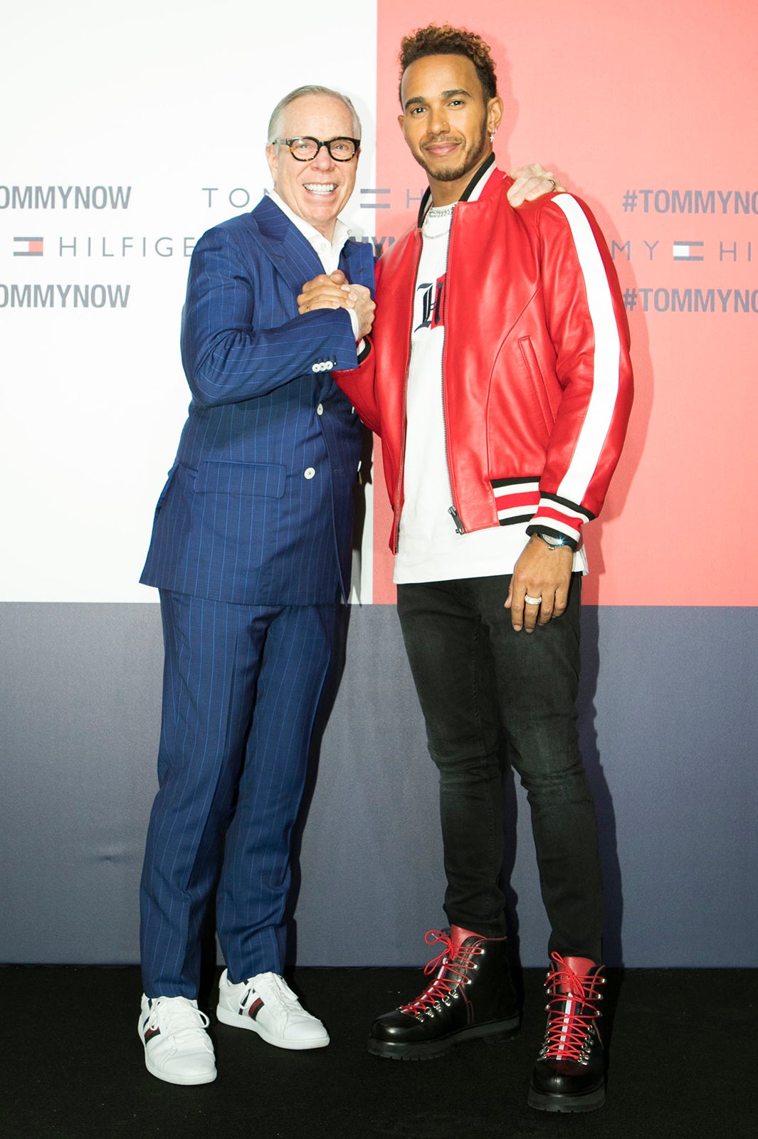 トミー・ヒルフィガー、ルイス・ハミルトン （提供写真）