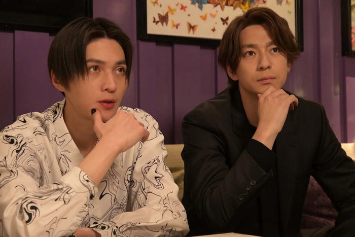 八木勇征、三浦翔平「ホスト相続しちゃいました」第4話より(C)カンテレ