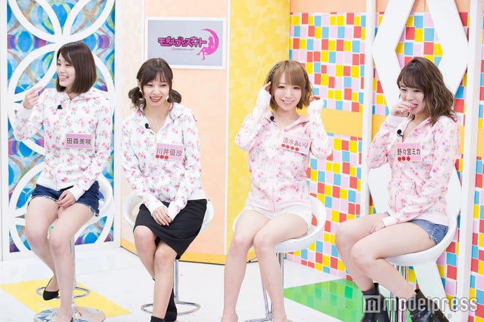 田森美咲、川井優沙、清水あいり、野々宮ミカ (C)モデルプレス