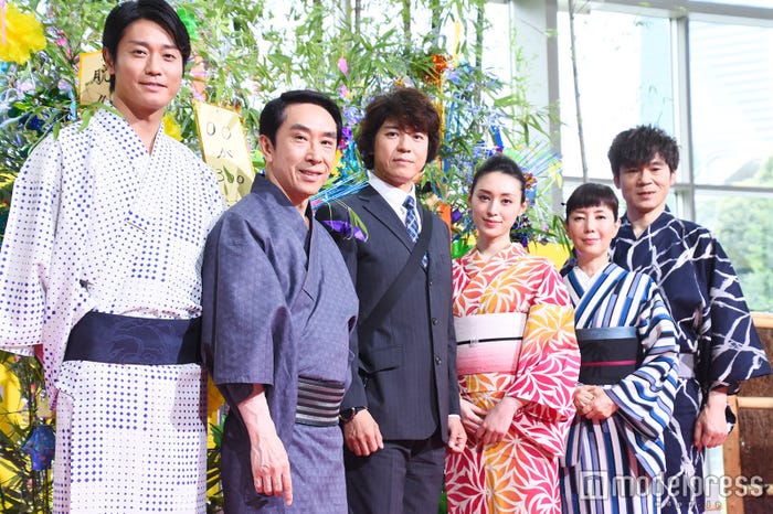 (左から)永井大、段田安則、上川隆也、栗山千明、戸田恵子、甲本雅裕 (C)モデルプレス