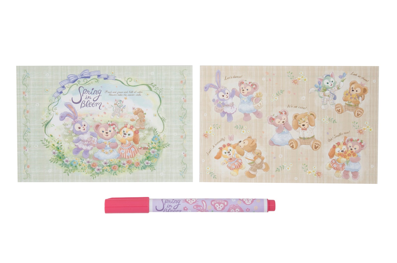 ポストカード＆カラーペン（¥650）（C）Disney