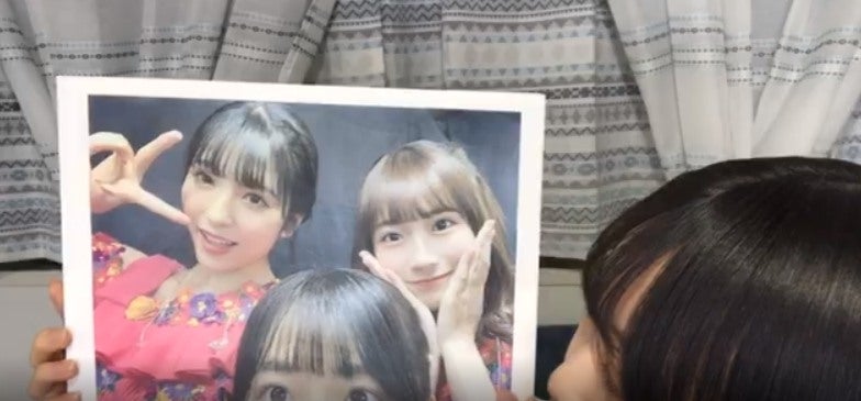 矢久保美緒が持参した3・4期生合同ライブでの写真（提供写真）