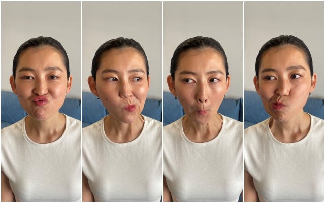 あれ、意外と簡単…！すきま時間にできる「口元や目のトレーニング」